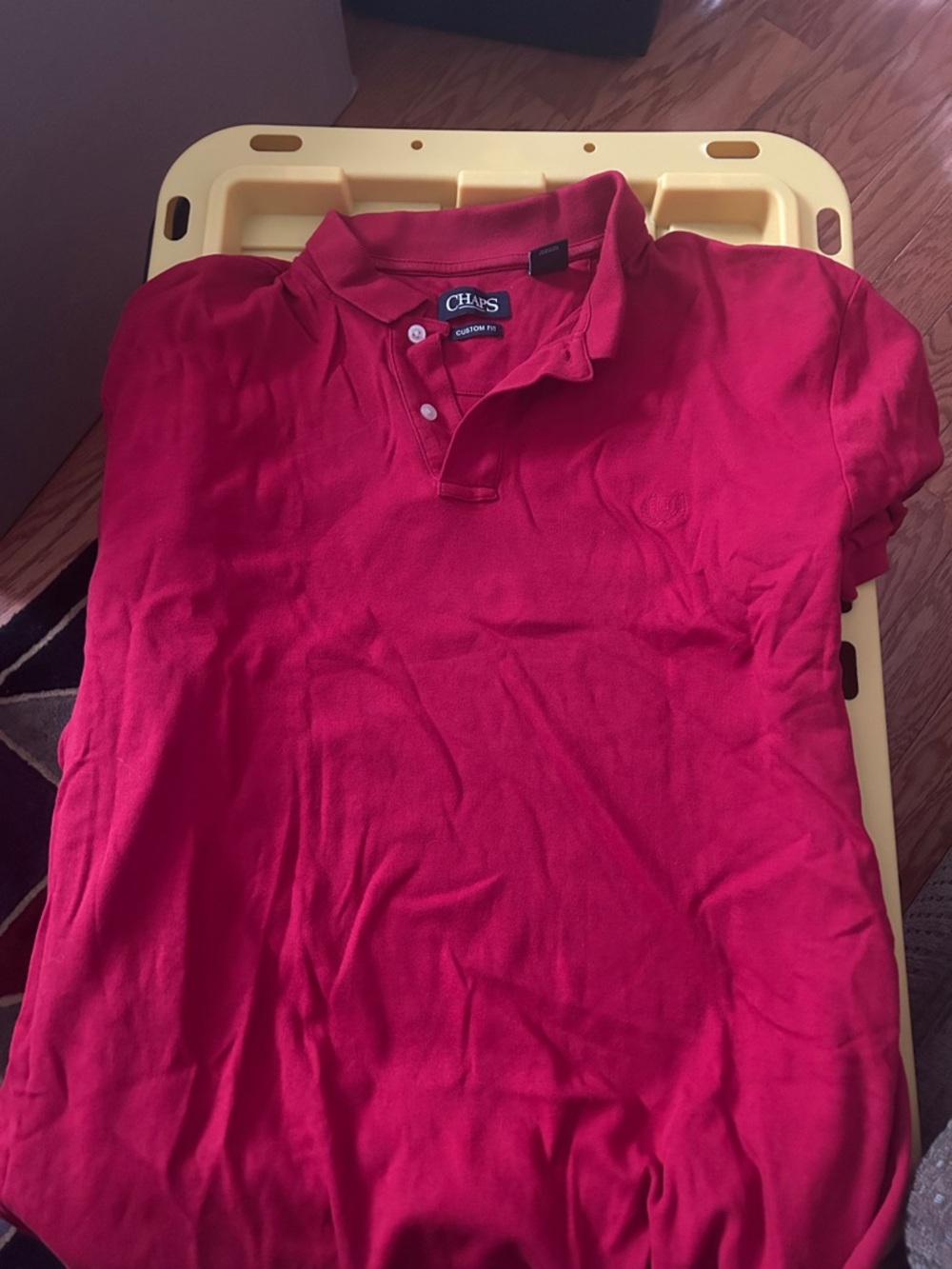 Chaps Men’s Bright Red Polo Shirt